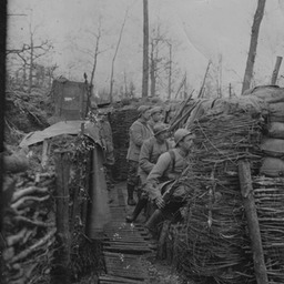 French front line trench, 1916