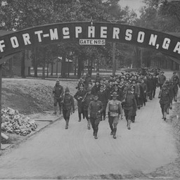 German prisoners from U58 at Fort McPherson POW camp, GA (1 of 3)