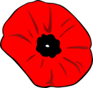 Poppy Remembrance Day clip art medium